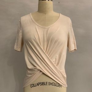LuluLemon Nude Chris Cross Top